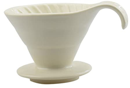 Alipis Filtro in Ceramica Lavabile A Mano Per Tazze Da Caffè Gocciolatore Di Tipo V Per Filtro A Capsula Ricaricabile