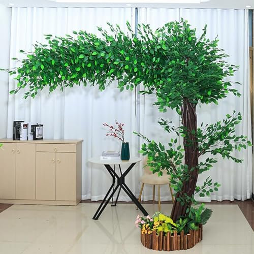 Großer Simulierter Banyan Baum Für Außenbereich,Künstlicher Banyan Baum,Innendekorationsbaum,Hotel Einkaufszentrum Boden Wohnzimmer Grünpflanze Landschaftsgestaltung,Extended-2.5x2.5m/8.2x8.2ft
