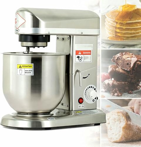 BGVYFXEZ Impastatrice elettrica da Cucina, Impastatrice Multifunzione Potente con 3 velocità Regolabili, Impastatrice da Cucina per panetteria, Pizzeria