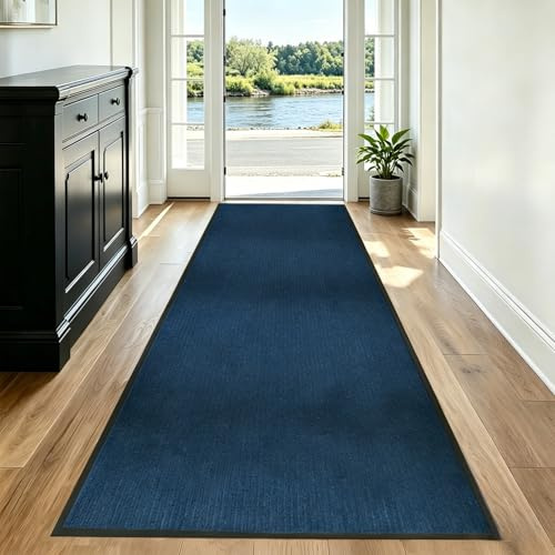 MYOYAY Alfombra de pasillo 90 x 300 cm, felpudo atrapa la suciedad, alfombra lavable a medida, alfombra de pasillo, antideslizante, resistente a la suciedad, para pasillos, puertas de entrada y