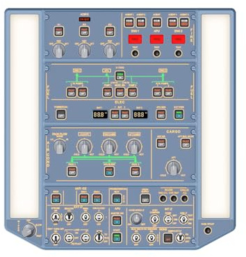 WINGFLEXSIM Flight Simulator A320 Overhead Panel Featuring IRS & Lighting Panels, Overhead Simulation Designed for PC Flight Sim Platforms, Delivering Professional-Level Simulation