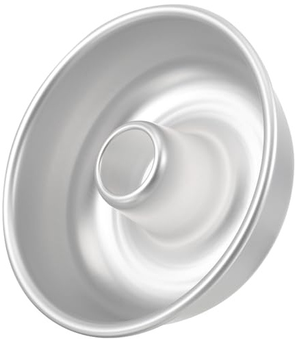 NUOBESTY Teglia per Torta Cavo in Metallo Antiaderente Stampo per Ciambelle e Chiffon Cake Teglia da Forno Riutilizzabile per Dolci Fatti in Casa per Cucina Domestica e Pasticceria