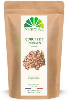 QUEUES DE CERISES ENTIÈRES | 50g | Tisane Diurétique & Détox | Infusion | Fabriqué en Occitanie | Nature AZ | Tisane traditionnelle, fabriqué en Occitanie
