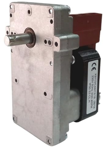 Easyricambi - Motore Girarrosto Elettrico, Motorino Elettrico per Girarrosto, BBQ Elettrico, Camino, Grill, Barbecue, Modello Kenta K9113130 K9113 CAM13, 4 RPM Giri al Minuto 30W Rotazione Oraria 220V