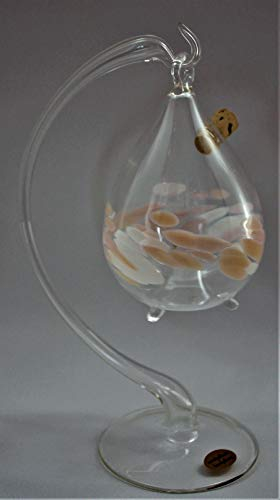 Glasvogelwelt Obstfliegenfalle mit Ständer (Ständer:Cappuccino-weiß/Ständer: transp.)
