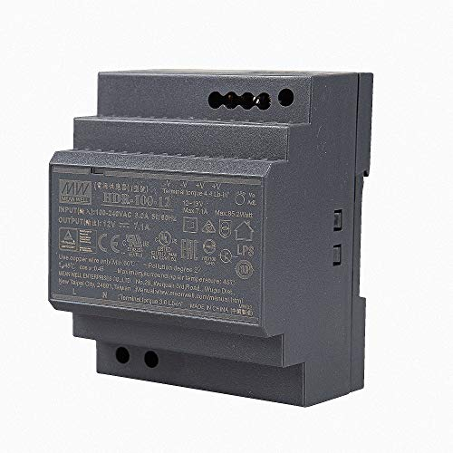 HDR-100-12 LED Netzteil Trafo Hutschienen-Netzteil (DIN-Rail) Mean Well HDR-100-12 12V/DC 100W Transformator für LED Beleuchtung
