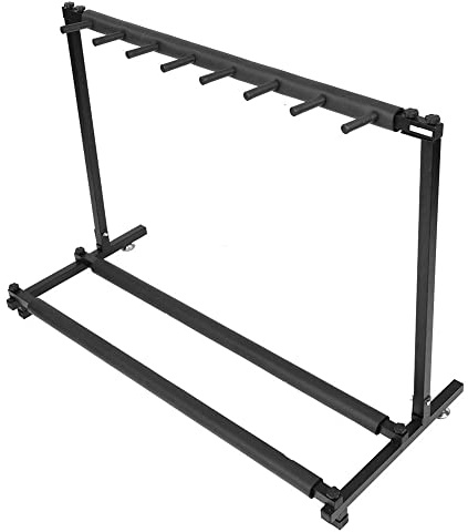 Ejoyous Gitarrenständer Mehrfach 5 Fach, Metall Gitarren Display Stand Rack Organizer, Gitarrenstativ mit Gummikontakte für Gitarrenläden