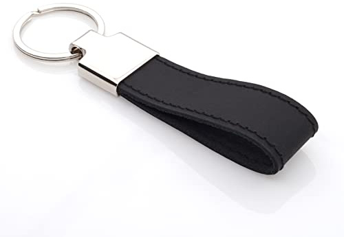 Festland DESIGN® Schlüsselanhänger Leder Schlüsselband mit Schlüsselring Geschenk für Frauen oder Geschenk für Männer - Auto Zubehör - Farbe & Ausführung nach Wahl - Made in Germany