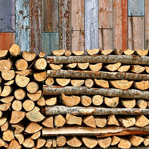 LOERSS Leña Natural Secada al Horno,Troncos de Leña para Cocinar en la Barbacoa,Madera 100% Natural,para Camping,Estufas,Fogones,40cm-10lb