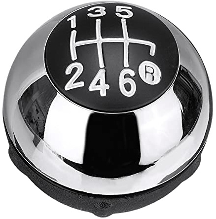 Nicfaky 6 Geschwindigkeit Gang Stock Schalten Hebel Schaltknauf Manuell Schaltgetriebe 55344048 für 2012-2018 Helles Silber