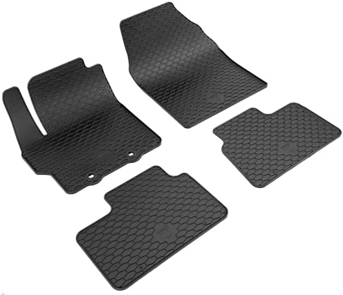 Walser DirtGuard Gummi Fussmatten Auto für Toyota Aygo X 03/2022-Heute, 100% passgenaue Auto Fußmatten, robuste Universal Fußmatte Auto, Gummimatten Auto
