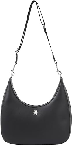 Tommy Hilfiger Damen Crossbody Bag Tasche Essential Crossover mit Reißverschluss, Schwarz (Black), Onesize