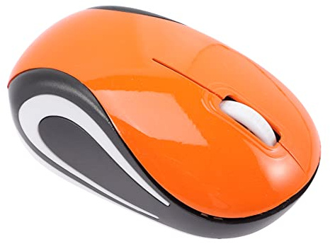 Mikikit Mini Souris sans Fil Silencieuse avec Récepteur USB, Design Compact Ergonomique en Abs, pour Ordinateur Portable et Usage la Maison