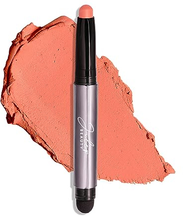 Julep Eyeshadow 101 Crème-to-Powder Eyeshadow Stick (Papaya Matte) Long-Lasting, Waterproof Eye Shadow - Blendable, Crease-Proof with Built-In Smudger