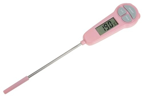 HOLIDYOYO Digital Cooking Thermometer Portable Instant Read Food Probe with Lcd Display for Meat Bbq Liquid and Solid Temperature Measurement in Celsius and Fahrenheit