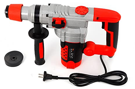 Haitiahote Taladro Percutor, 2200 W/930 r/min Sds Plus, Taladro de Percusión, Martillo Cincelador + Accesorios para Perforar, Ranurar y Romper Cemento, Paredes y Suelos