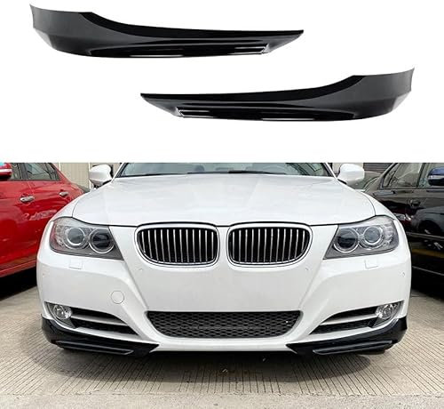 VIDOJI Auto Frontlippe Frontspoiler für BMW 3 Series E90 E91 LCI 320i 330i 2009-2012, Frontstoßstangen Lippenkörper Autoteile Autoantikollisionsschutz