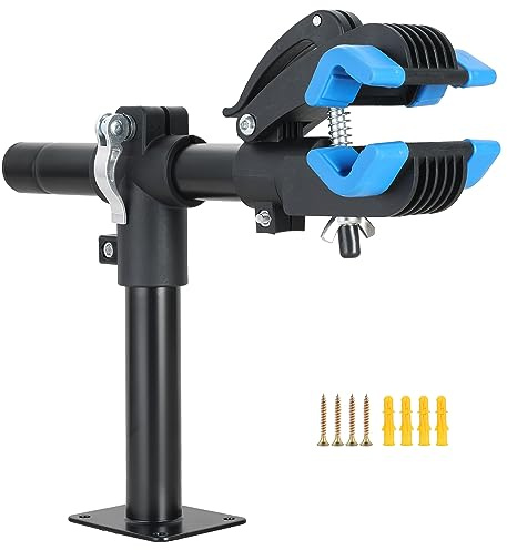 DASBET Bike Repair Storage Stand Bicycle Rack Workstand with Adjustable Clamp Bicycle Maintenance Rack for Road Mountain Bikes Clamp Bike Hanger for Garage or Home
