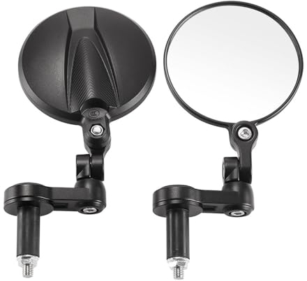 Seitenspiegel Motorradspiegel 10 Cm Runder Spiegel Mit M8 M6 Schraube Für Motorrad Roller Fahrrad Rückspiegel