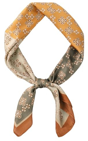 GoGou Halstuch Herren Weicher Bandana Quadratisch Kopftuch Seidiger Schal Mode Geschenke für Männer Casual Formal Busines