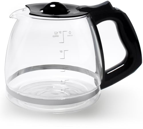 12-Cup Replacement Carafe Compatible with Black and Decker Coffee Maker Model# CM1160B, CM1160W