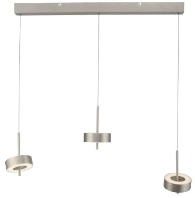Paul Neuhaus LED Pendelleuchte Smart Home, Aluminium, 3-flammig | dimmbar, höhenverstellbar Comfort Lift, Kopf schwenkbar, CCT warmweiß – kaltweiß, Fernbedienung