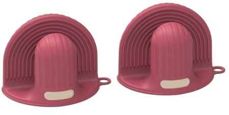 Gants de Cuisine Gants De Cuisine En Silicone, Résistants À La Chaleur, Anti-brûlure, For Et La Pâtisserie Manique(Rot)