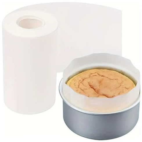 Rouleau de papier sulfurisé pour four, moules à gâteaux antiadhésifs, friteuse à air et congélateur, bandes latérales résistantes la chaleur et anti-graisse pour gâteaux, pâtisseries cuisine