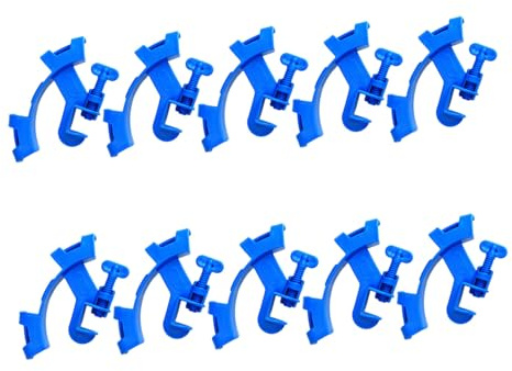 SEWACC 10pcs Aquarium Water Tube Clamp Fish Tank Hose Holder Clips for Water Pipe Hose Clamp Change and Pipe Organization