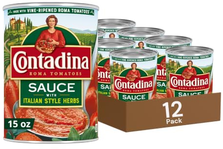 Contadina Tomato Sauce with Italian Herbs, 15 oz (Pack of 12 Cans)
