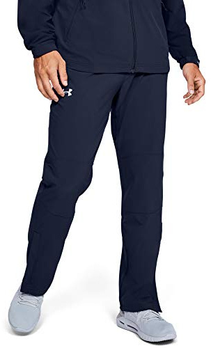Under Armour Men's Hockey Warm Up Pants, Midnight Navy (410)/White, Small