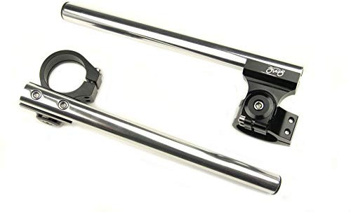 avdb-moto Paar Racing Stummellenker höhen und einstellbar/Klemmen in 37 mm + Rohre kompatibel mit CBR 600 F 1987-1990, VF700 1986-1987, VFR 750 1986-1987 (Aluminium)