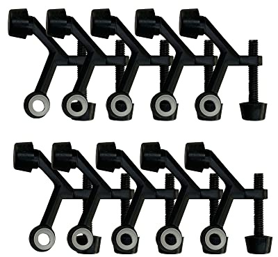 Design House 189068 standard gångjärn nål dörrstopp, 10-pack, matt svart, 10 stycken