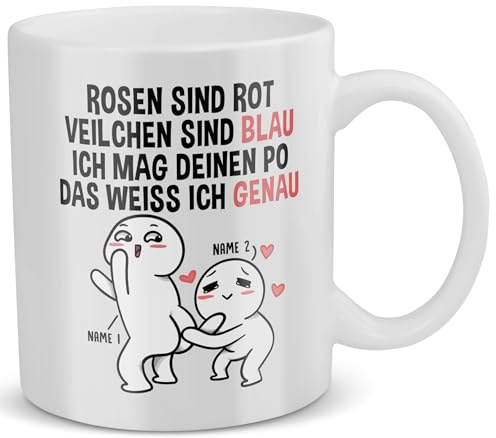 22Feels Jahrestag Geschenk für Sie Personalisiert Tasse für Ihn Lustig Freundin Tasse Hochzeitstag Personalisierbar Beziehung Freund Mann Frau Valentinstag Spruch Verlobung 1 Jahr 2 Jahre