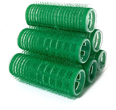 NIKO Rulli autoaderenti, per capelli ricci e onde, strumento di styling per parrucchiere/barbiere, bigodini autobloccanti per capelli – colori casuali (20 mm)