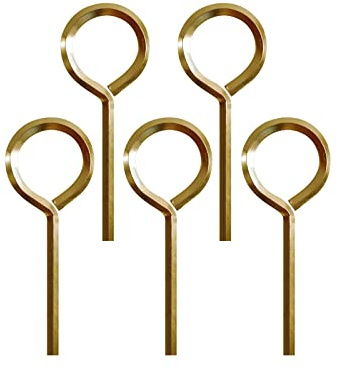 1/8-Inch Hex Allen Key, Key-Ring Style Hex Dogging Key for Push Bar Door Panic Bars, Security Door, Hex Socket - 5 Pack
