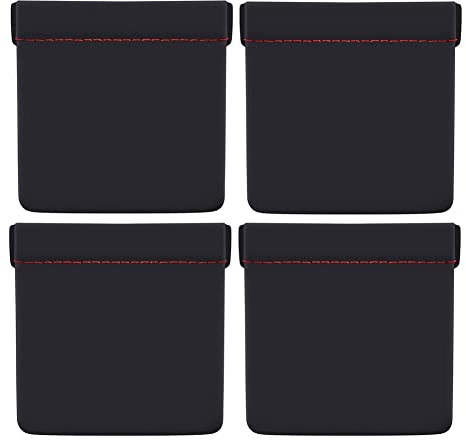 LATRAT 6 Stücke Kopfhörer Taschen aus Pu Leder Kopfhörer Aufbewahrungstasche Kopfhörer Schutzhülle, zum Tragbaren Tragen von Kopfhörern