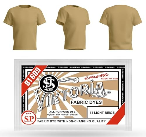 VIKTORIA Textilfarbe waschmaschinenfest (59 FARBEN) - stofffarbe, färbemittel textilien, stofffarben waschfest, textil farbe, kleidung färben