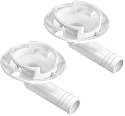 PATIKIL Aria Condizionatore Scarico Tubo Flessibile Connettore 40mm 2pz | Gomito Raccordo, per Mini-Split Unità e Finestra AC Unità