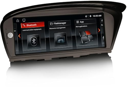 GONFEN Android 14.0 Autoradio 8,8 Zoll Acht-Kern 4GB+64GB Navigation mit Bluetooth Für BMW 3er E90 E91 E92 E93 5er E60 E61 6er E63 E64 CCC CarPlay Android Auto WiFi 4G USB DAB+ OEM Idrive System IPS