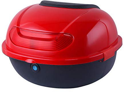 Caja superior de motocicleta, caja superior de scooter de motocicleta, caja de equipaje de maletero trasero, caja de transporte de almacenamiento con respaldo suave, para caja trasera trasera de