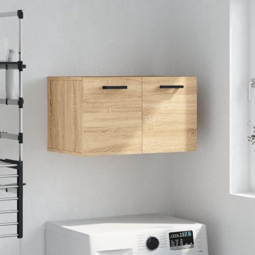 INLIFE Wandschrank Sonoma-Eiche 60x36,5x35 cm Holzwerkstoff,12,3 KG,830023