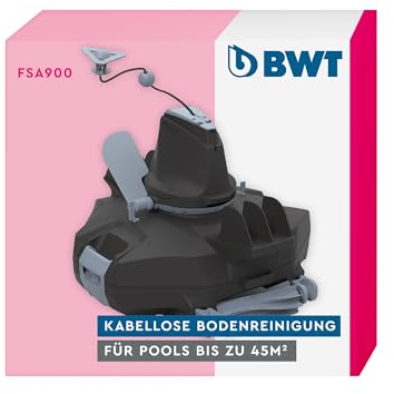 BWT Robot aspirapolvere per Piscina FSA900 Automatico per la Pulizia Senza Fili del Fondo con Il Sistema Stop & Go