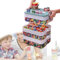 BAKENLON Caja Almacenaje Plastico para Lego Bloques Construccion,Caixas Almacenamiento 3 Capas Transparente con Tapa Compartimentos Asa,Bloques de Construcción Caja de Juguetes (Verde)