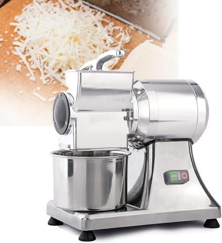 Rallador De Alimentos De Alta Resistencia De 550 W, Rallador De Queso EléCtrico Comercial, 88 Libras Por Hora, Para Queso, Mantequilla, Pan, Salvado, MáQuina Ralladora De Queso