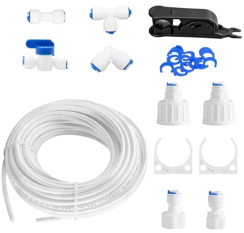 15m Water Tap Connectors External Water Filter Holder Inlines Shut Off Valves for Fridges Water Inlets Pipe