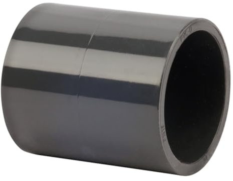 BOUTTÉ – Manchon PVC à coller, raccord droit pour tubes PVC pression, montage facile, étanchéité fiable, plomberie et évacuation (Ø63)
