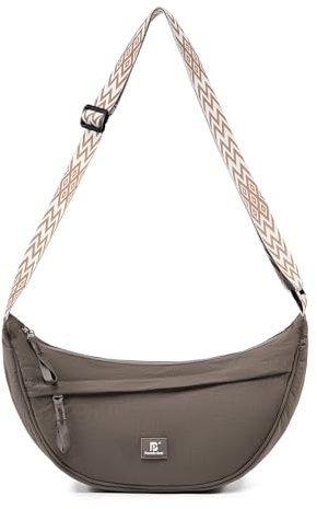 Pomelo Best Halbmond Handtasche Damen & Herren – Wasserabweisende Crossbody Moon Bag – Leichte Umhängetasche klein mit breitem Schultergurt
