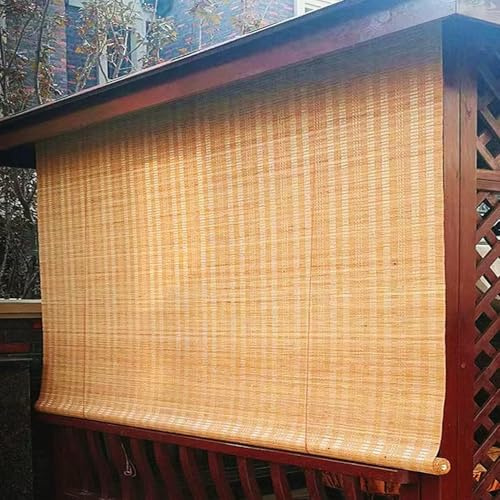 Tenda Avvolgibile in Bambù per Esterni,Traspirante,Oscurante e Protezione Solare Personalizzabile per Giardino, Balcone, Studio, Camera da Letto, Cucina