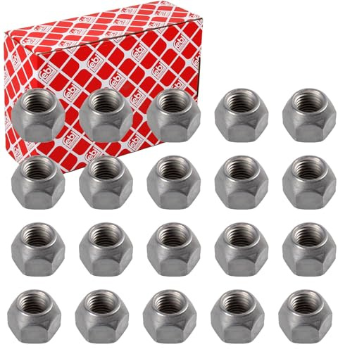 20x Febi Radmuttern Satz M12 X 1,5 Zink-Nickel-Beschichtet Kegelbund F für | 20x Febi Radmuttern Satz M12 X 1,5 Zink-Nickel-Beschichtet Kegelbund F für